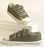 Produkt-Bild: Damen Textil Sneaker khaki mit Klettverschl&uuml;ssen