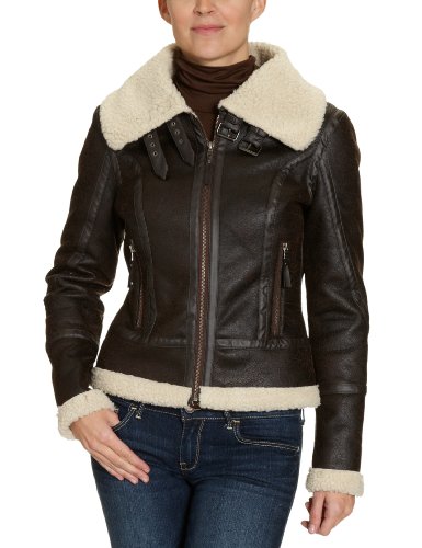 MEXX Damen Jacke N1ME4357, Gr. 34, Braun (241) Preisvergleich