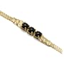 Black Coral Bracelet in 14K Yellow Gold