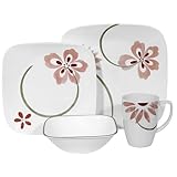 Corelle Square 16-pc. Dinnerware Set - Pretty Pink
