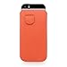 iPhone SE, 5s and 5 Case, Snugg Apple iPhone SE, 5s and 5 Orange Leather Pouch Case [Card Slot] Apple iPhone SE, 5s and 5 Pouch Case Cover Executive Design