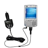 41CF1Ccy9uL. SL160  2nd Generation Audio FM Transmitter plus integrated Car Charger for the HP iPAQ hw6710 hw6715 with Gomadic TipExchange Technology
