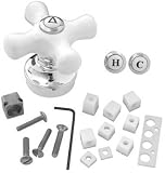Brass Craft #SH5740 PB/WHT Tub/SHWR Handle