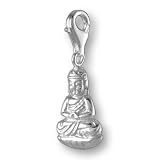 MELINA Charms clip on pendant buddha sterling silver 925