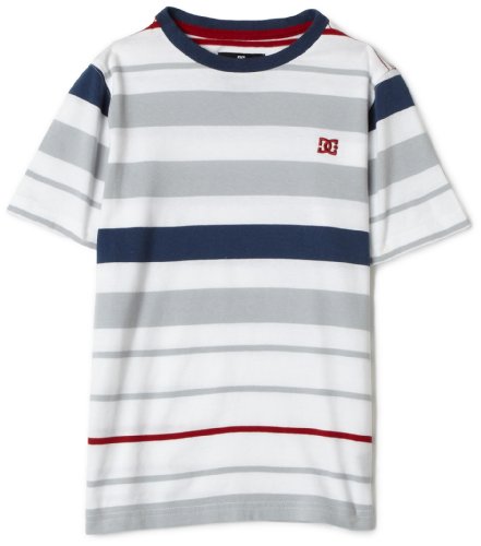 DC Boys 2-7 Voodoo Short Sleeve Crew Neck Shirt, White, Medium (6)