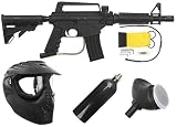 US ARMY Alpha Black Tactical Paintball Gun Xray Set - Black