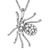 10k White Gold Diamond Spider Pendant (.091 cttw, I-J Color, I3 Clarity), 18