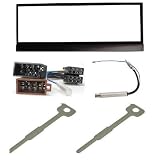 SKODA FABIA CAR STEREO/RADIO FITTING KIT FASCIA/FACIA AERIAL ADAPTOR ISO LEAD & REMOVAL KEYS'