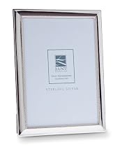 Lunt Bead Sterling Silver 4-by-6-Inch Picture Frame