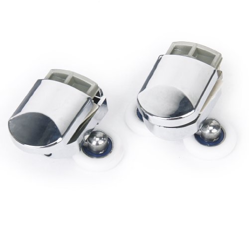 1pair Shower Door Roller Runner Wheel 25mm Wheel Diameter