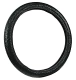 Type S SW02049-6 Steering Wheel Cover, Faux Leather Braid, Black