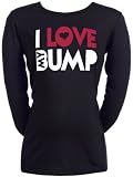 from Spoilt Rotten Spoilt Rotten - I Love My Bump - Maternity Top Funny Maternity Wear Black, Medium, M