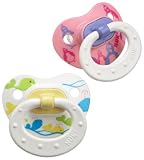 NUK Silicone Wildlife BPA Free Pacifer, Size 1, 2 Pack, Colors May Vary