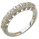 14Kt White Gold Designer Style Diamond Anniversary Band