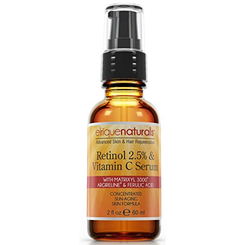 Best Vitamin C Serum With Retinol, CoQ10, Matrixyl 3000 Hyaluronic Acid, Argireline & Ferulic Acid - Vitamin C 30X Retinol Serum - Best Anti Aging Serum - Retinol And Vitamin C Serum For Face - Reduce Fine Lines And Diminish Wrinkles