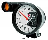 Auto Meter | 5899 5 Phantom - Tachometer With Shift-Lite - Pedestal Mount - 10,000 RPM