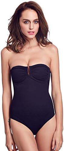 THE FILLE Women's Sexy Vintage One Piece Bathing Suit Swimsuit Bikini Set