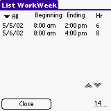 WorkWeek downloadable Software