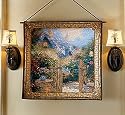 Hidden Cottage Tapestry by Thomas Kinkade