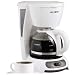 Mr. Coffee TF4 4-Cup Switch Coffeemaker, White