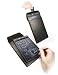 Tuff-Luv Leather Pull-Tab Case Cover & Touch capacitive pen for Boogie Board Writing Tablet - Black