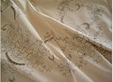 Vintage Hand Embroidery Ecru Large Table Cloth 13pc Set