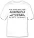 The knack of flying is learning how to throw yourself at the ground and miss. -- T-shirt Large White