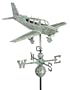 29" Luxury Blue Verde Low Wing Airplane Weathervane