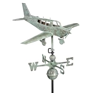 29 Luxury Blue Verde Low Wing Airplane Weathervane by 