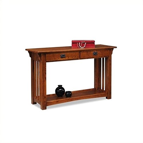 Leick Furniture Mission Sofa Table, Medium Oak