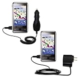 Essential Kit for the Samsung Omnia - includes Car and Wall Charger with Rapid Charge Technology - Gomadic Brand w/ TipExchange Technology