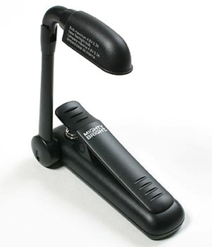 Mighty Bright Clip-On Black Book Reading Light Mighty Bright Clip-On Black Book Reading Light