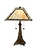 Dale Tiffany TT80315 Eiffel Tower Table Lamp, Antique Brass and Art Glass Shade