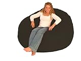 IMAGE OF Comfort Research 5-Feet Diameter King Fuf Chair Black Micro Suede