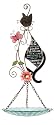 Sunset Vista Designs Enchanted Garden Collection Cat Birdfeeder