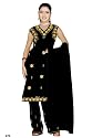 Schwarzes Salwar Kameez / Punjabi Größe S