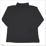 Kids Solid Interlock Turtleneck-Black-2/3
