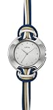 Opex - X3281LA2 - Montre Femme Acier - Quartz Analogique - Bracelet Cuir Liens Multicolores blanc beu beige