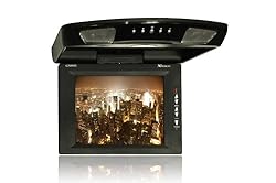 XO Vision GX9935 9.4-Inch TFT LCD Overhead Flip-Down Monitor with Built-In IR Transmitter for Headphones and Swivel (Black)