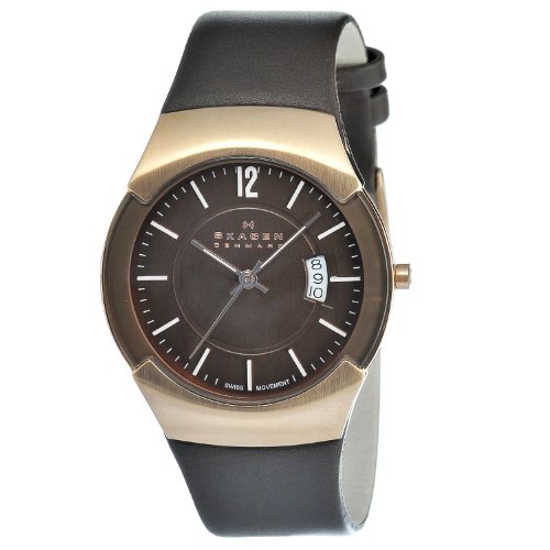 Skagen Men's 981XLRLD Stainless Steel Brown Dial Watch