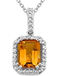 Genuine Citrine Pendant by Effy Collection®