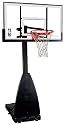 Spalding Portable Basketball System with 54-inch Aluminum Framed Glass Backboard