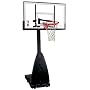 Spalding Portable Basketball System with 54-inch Aluminum Framed Glass Backboard
