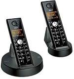 iDECT C3i TWIN BLACK DECT CORDLESS ANSWER MACHINE PHONE