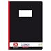 Herlitz 331215 Schulheft A4, liniert mit Rand, Lineatur 25, 20 Blatt, schwarz 10er Packung