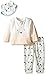 Rosie Pope Baby Girls' 3 Piece Mountain and Ombre French Terry Top, Printed Jersey Legging