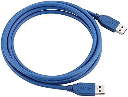 Superspeed USB 3.0 Type A Male to Type A Male 24/28AWG Cable 6 Feet, Blue
