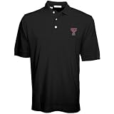 Cutter & Buck Texas Tech Red Raiders Black Tournament Polo