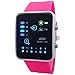 SKMEI Fashion Binary Digital LED Waterproof Boys Girls Sport Casual Wrist Watches (Red)