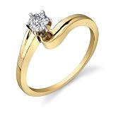 0.25 carat Diamond Solitaire Ring 14Kt Yellow Gold